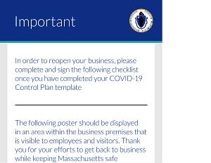 Compliance attestation poster