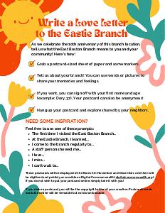 Write a love letter to the Eastie Branch