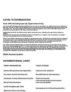 COVID-19 information Wilbraham, MA