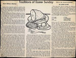 Aunt Olivia's kitchen - traditions of Easter Sunday