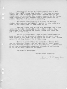 Trustees minutes, 1953/05/25