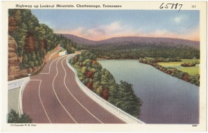 Highway up Lookout Mountain, Chattanooga, Tennessee