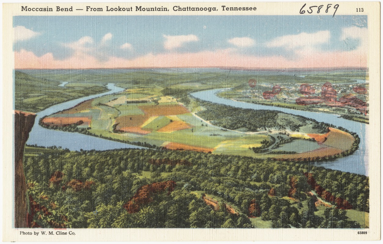 Moccasin Bend -- From Lookout Mountain, Chattanooga, Tennessee