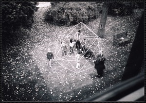 Newton Free Library, Newton, MA. Communications & Programs Office. Children building polyhedron