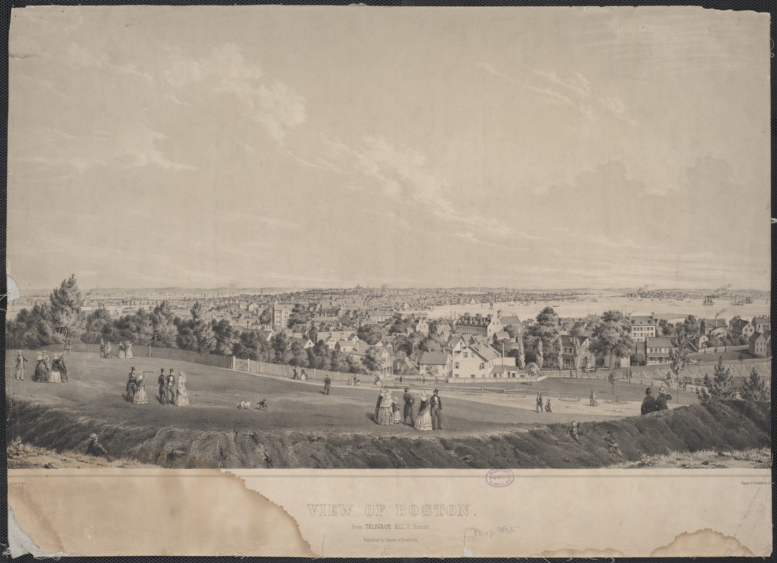 View of Boston. From Telegraph Hill, S. Boston