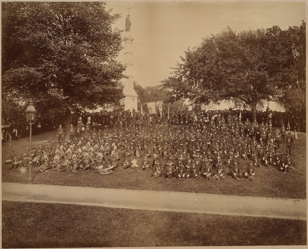 John A. Andrew Post 15, Dept. of Mass., and Geo. G. Meade Post 38, Dept. of N. Y., G. A. R. Memorial Day, 1886