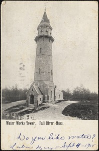 Water works tower, Fall River, Mass.