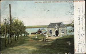 Watuppa Lake and pumping station, Fall River, Mass.