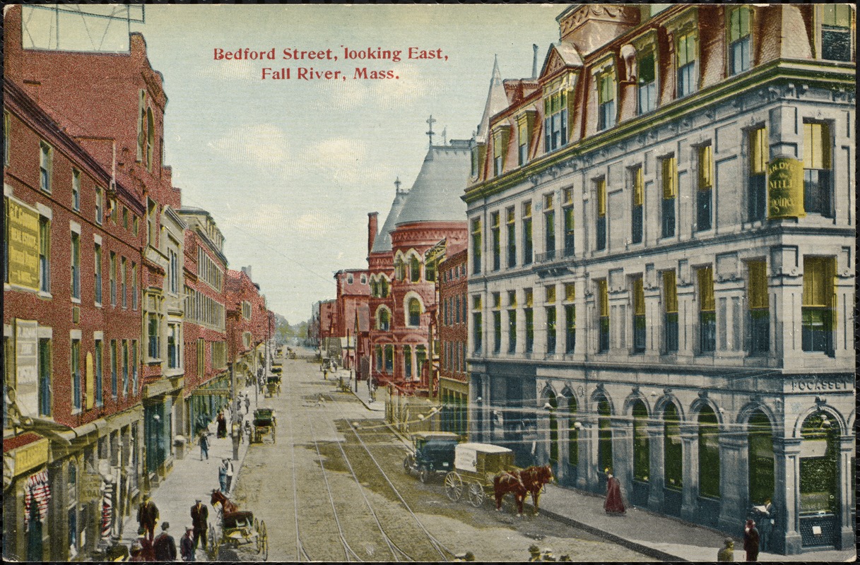 Bedford St., looking east, Fall River, Mass.
