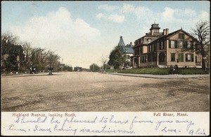 Highland Ave. looking north, Fall River, Mass.