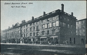 Oldest business block, 1844. Fall River, Mass.