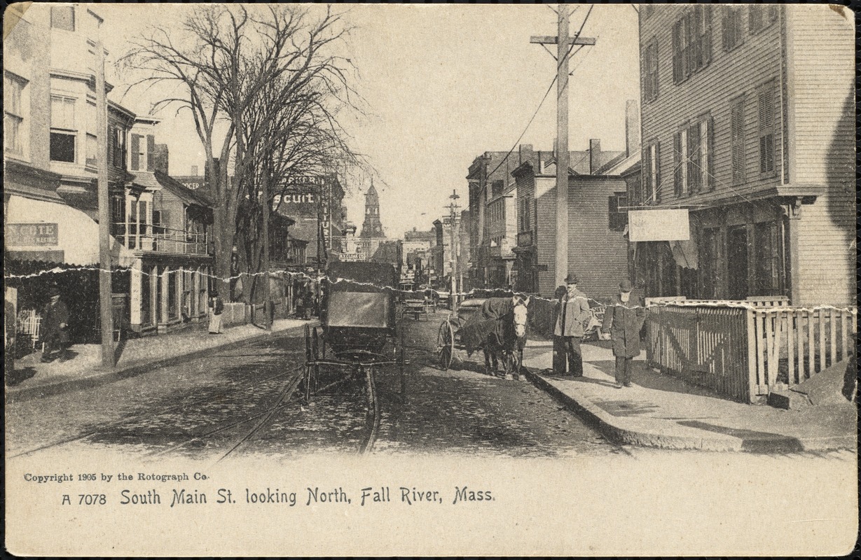 South Main St. looking north, Fall River, Mass.