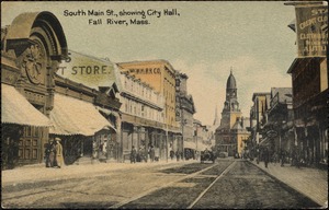 South Main St., showing City Hall, Fall River, Mass.