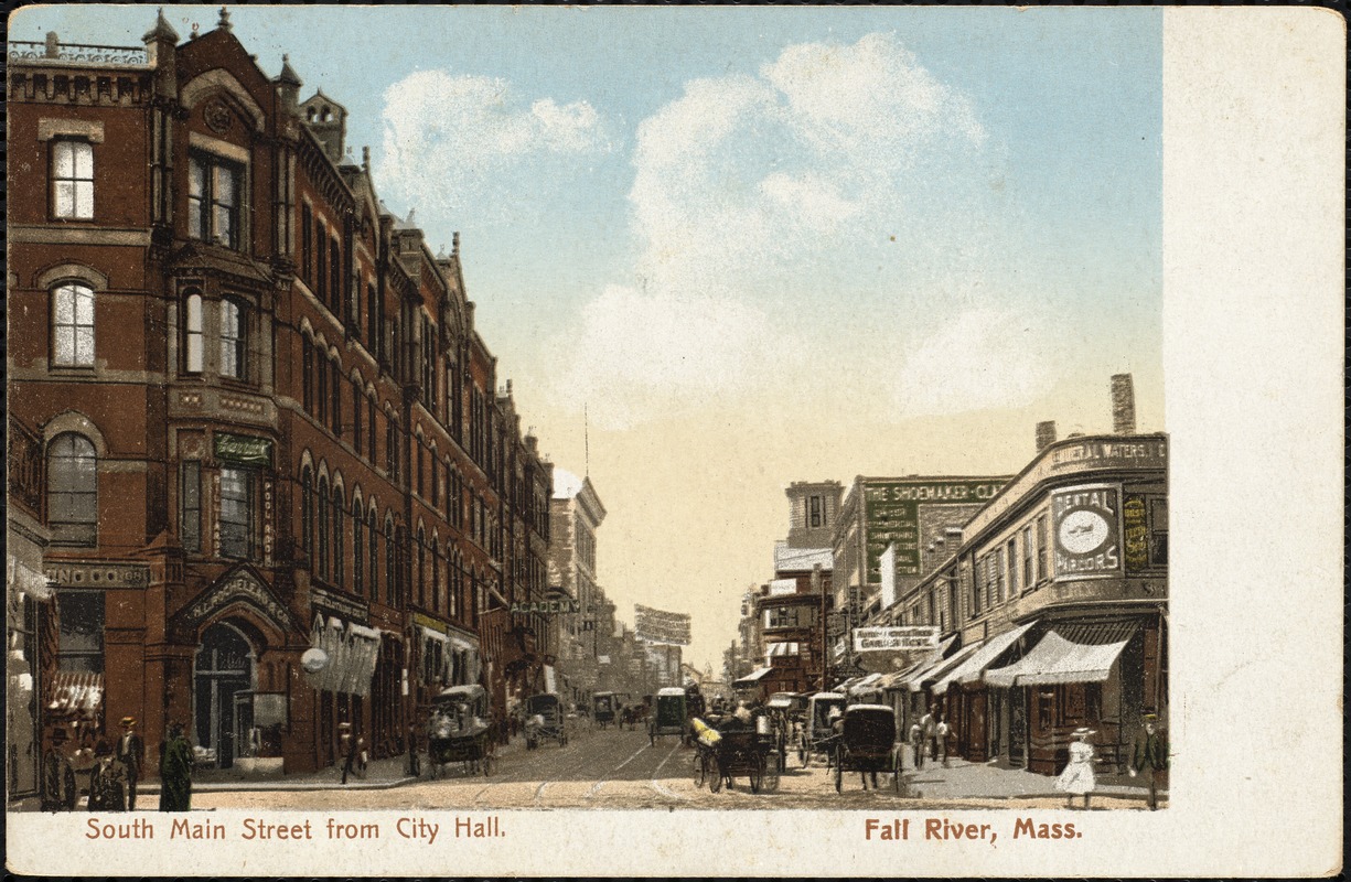 South Main Street from City Hall Fall River, Mass.