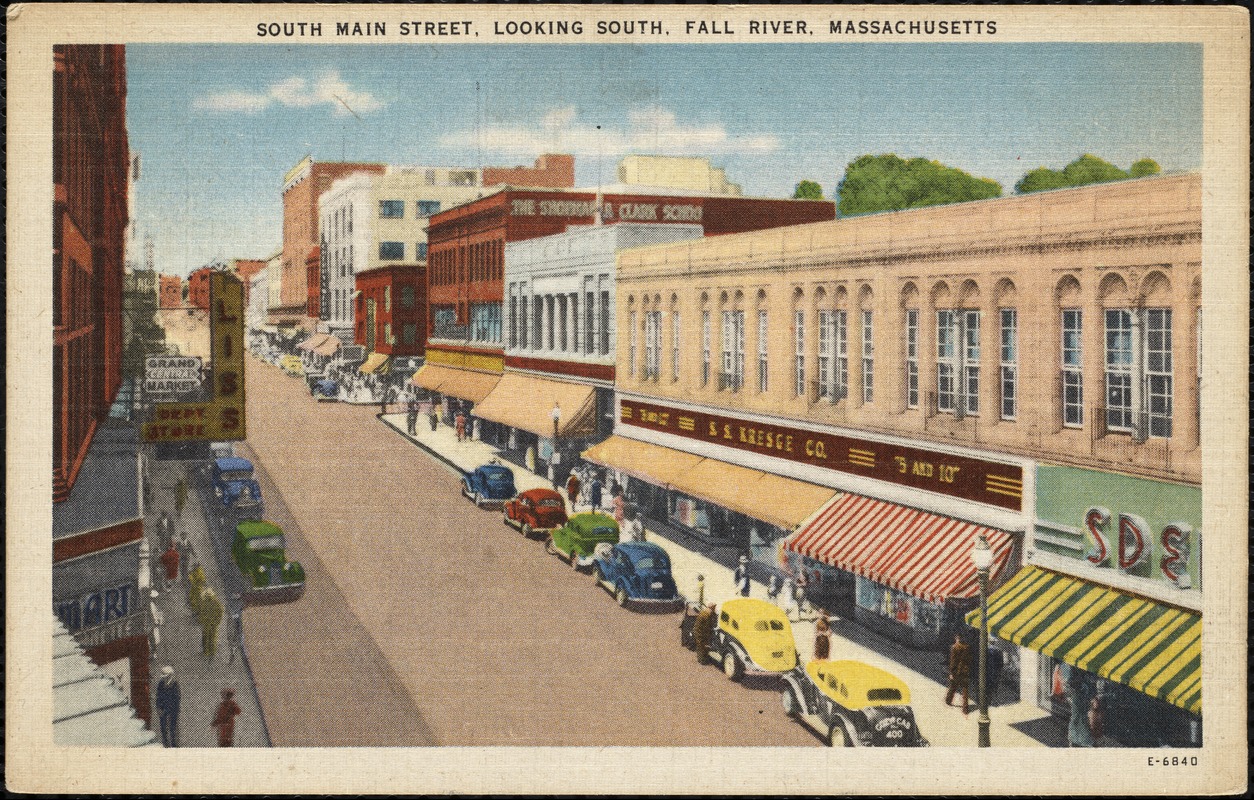 South Main Street, looking south, Fall River, Mass.