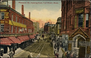Pleasant St., looking east, Fall River, Mass.