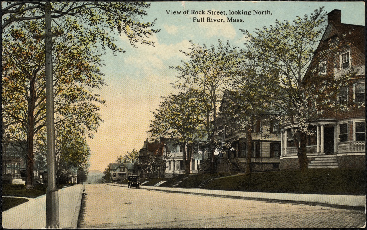 View of Rock Street, looking north, Fall River, Mass.