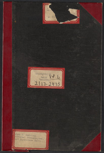 Sacco-Vanzetti Case Records, 1920-1928. Transcripts. Trial Transcripts, Volume 6, 1921. Box 32, Folder 2, Harvard Law School Library, Historical & Special Collections