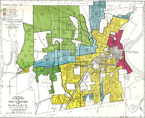 Residential security map of Hartford and West Hartford, Conn.