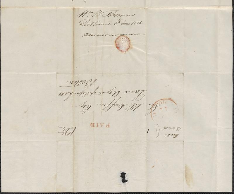 William W. Thomas to George Coffin, 11 December 1838 - Digital Commonwealth