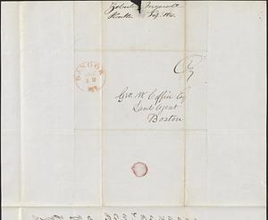 Zebulon Ingersoll to George Coffin, 8 September 1844