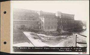 Ware Woolen Co., general view, looking westerly, Ware, Mass., Nov. 21, 1935