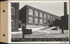 Otis Co., Ware Mills, rib knitting building #7, looking northeasterly, Ware, Mass., Jan. 30, 1936