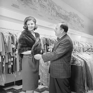 Miss Massachusetts Mabel Bendiksen shopping, New Bedford