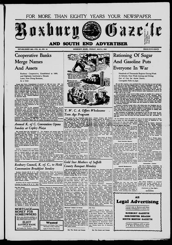 Roxbury Gazette And South End Advertiser, May 08, 1942 - Digital ...