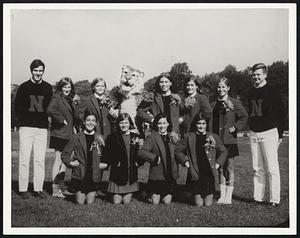 Newton High. Front L-R; Suzi Coleman, Pat Dezetell, Suzi Levi, Louis DiPaolo. Back: Tom Best, Debbie Keezing, Marie LeBlanc, Robert Sylvester, Joan Nabseth, Margaret Dobler, Judy Anderson, Jimmy MacDonald.