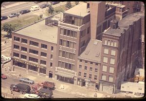 North Street at Faneuil Hall Square from Custom House Tower Boston