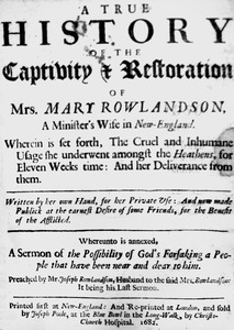 Mary Rowlandson's book