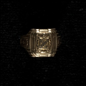 Class ring from Lenox High School belonged to Agnes T Leary (Mrs. William F Johnson) born Lenox Nov. 26, 1915