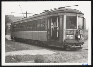Berkshire Street Railway Co. retired car to New Haven 1946