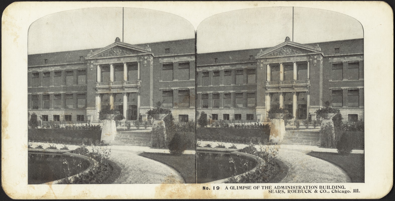 A glimpse of the administration building