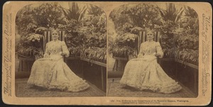 Mrs. McKinley in the conservatory of the Executive Mansion, Washington, D.C.