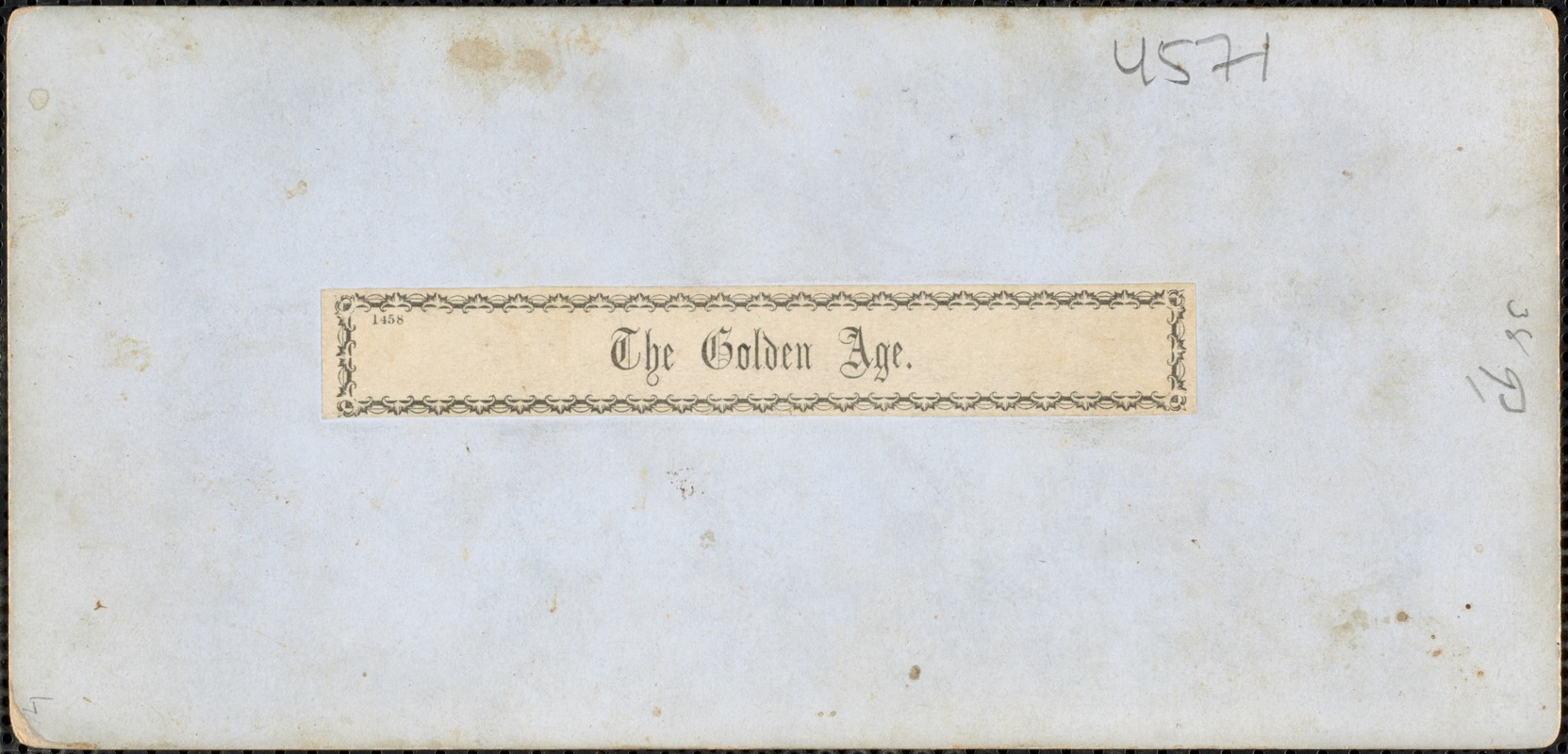 The golden age
