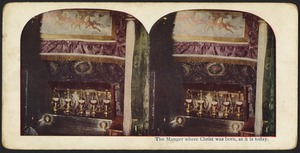 The manger, Church of the Nativity