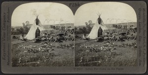 Indian fur camp on the plains