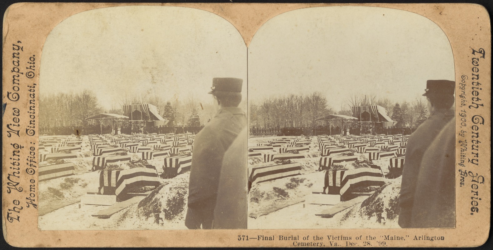 Final burial of the victims of the "Maine," Arlington Cemetery, Va. Dec. 28, '99