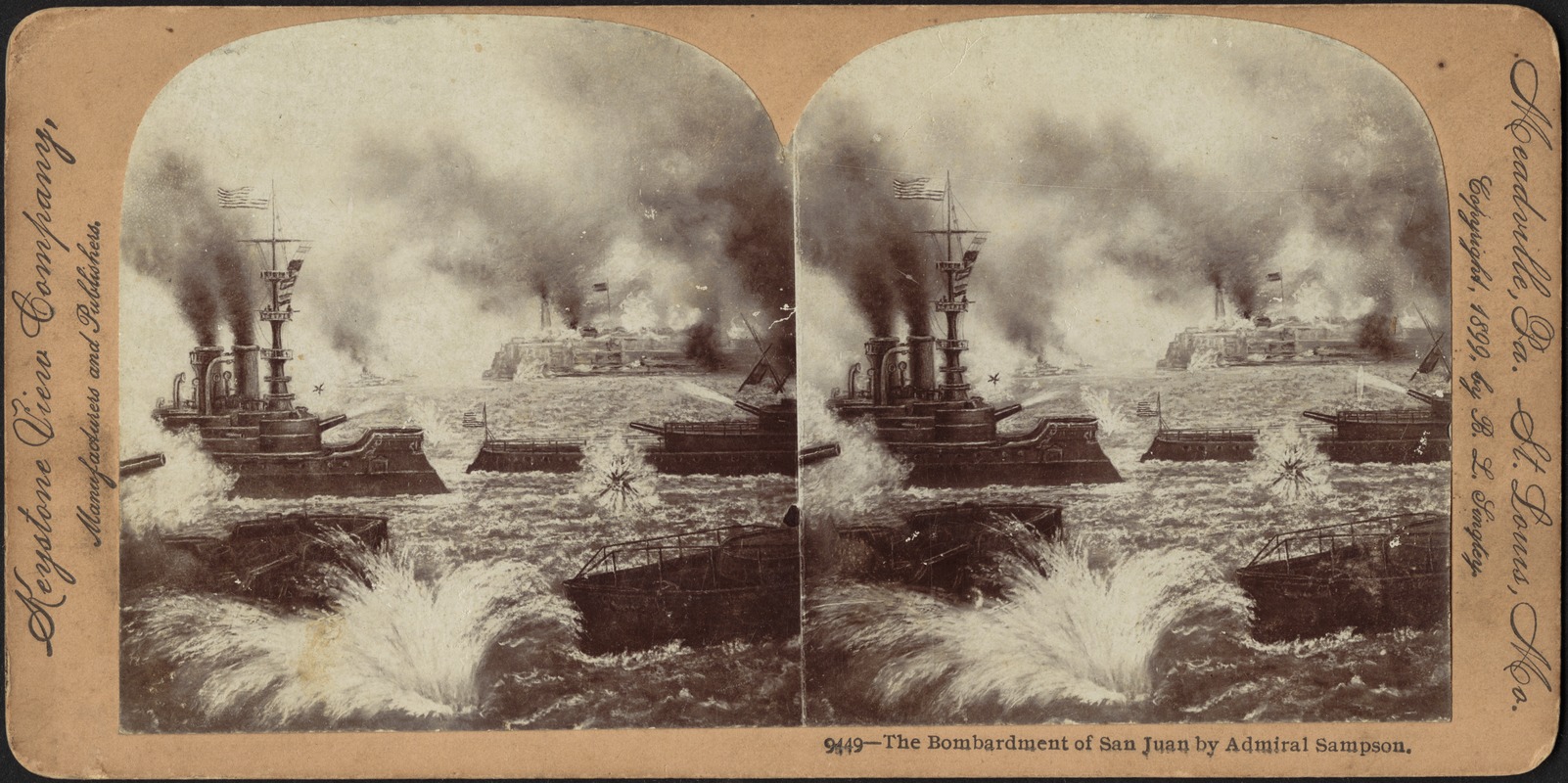 The bombardment of San Juan by Admiral Sampson