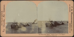 Bow plate of the "Maine." Wreck of the U.S.B. "Maine"