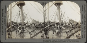 General view of wrecked battleship Maine