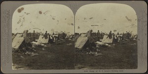 Troop "A" N.Y. Cavalry striking tents