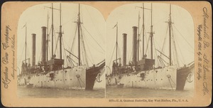 U.S. gunboat Nashville, Key West Harbor, Fla., U.S.A.