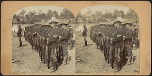 Troops at attention
