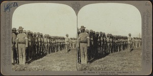 The 24th U.S. Infantry at drill. Camp Walker. P. I.