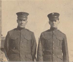 Two unidentified Marines at U.S. Marine base Quantico, VA