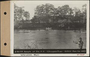 Station F-2, Chicopee River, Wilbraham, Mass., 2:00 PM sample, Sep. 29, 1932