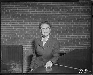 Woman at table